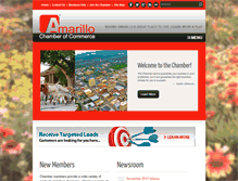 Tablet Screenshot of amarillo-chamber.org